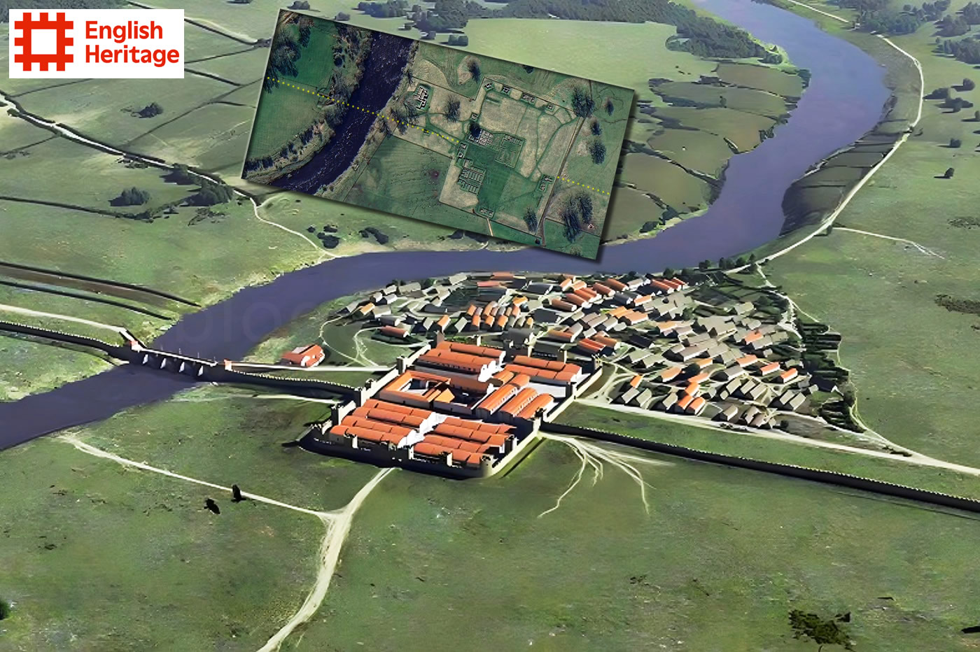 Hadrian's Wall Path - Chesters Artist Impression (English Heritage)